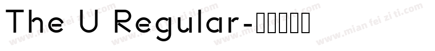 The U Regular字体转换